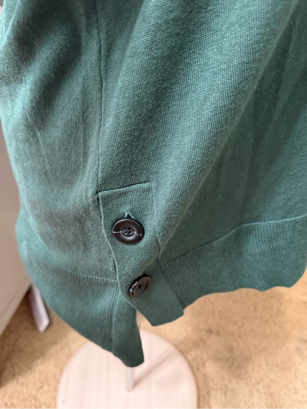 Lane Bryant Green Button Side Tunic Sweater Plus Size 18/20 - Picture 3 of 5